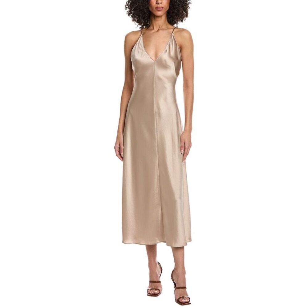Leset Womens  Barb Slip Dress, Brown